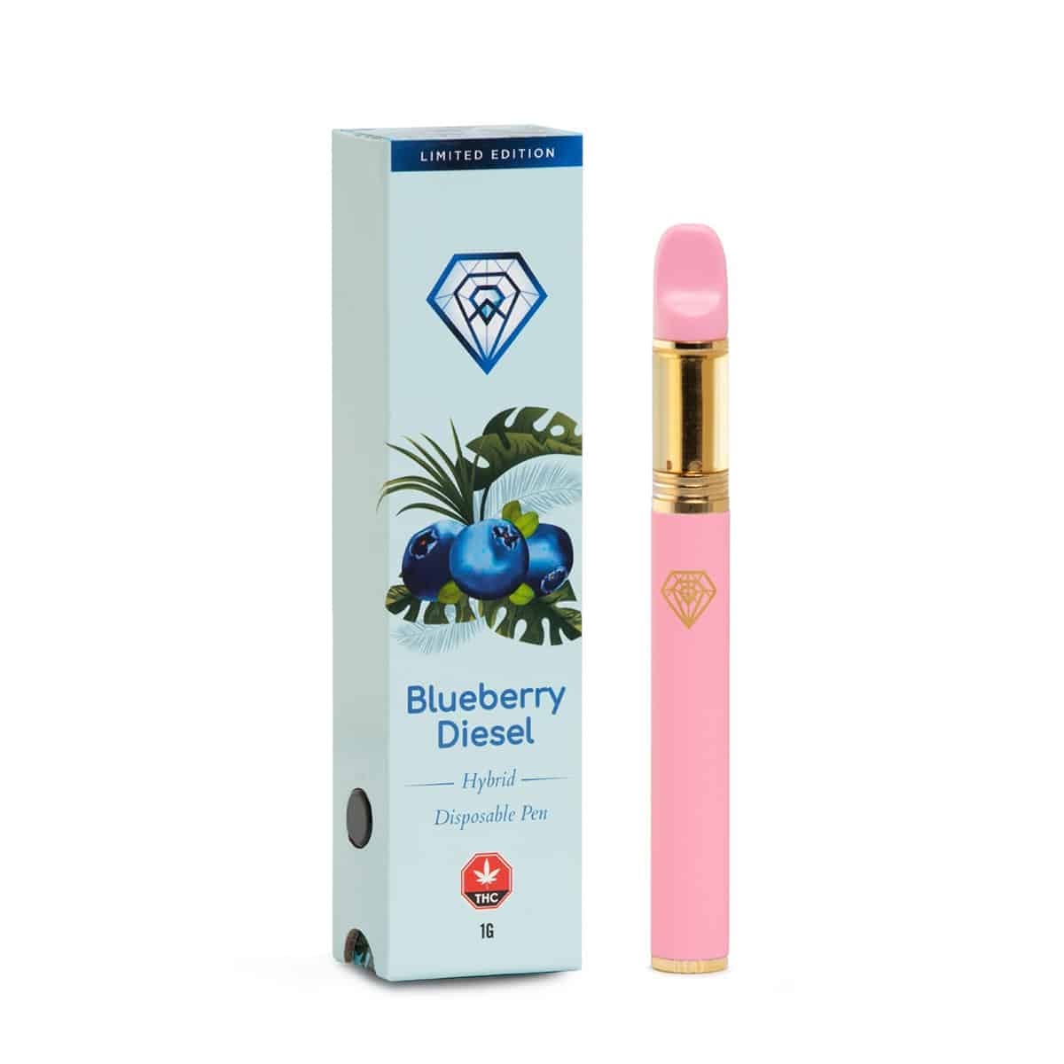 Diamond Concentrates Disposable Vape (1g) – Blueberry Diesel